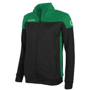 Pride Full Zip Ladies Jacket-Black-Green-XS