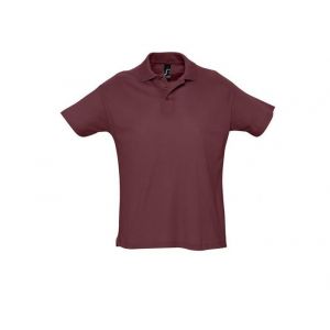Summer II Polo Shirt-Burgundy-164