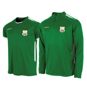 First Half Zip Tracksuit-Green-White-128