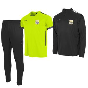 First Half Zip Suit & Tee (3pc)-Lime-Anthracite-128