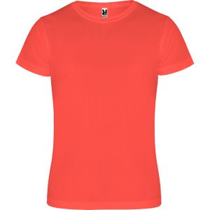 CAMIMERA TECH TEE ROLY-Fluor Coral-4