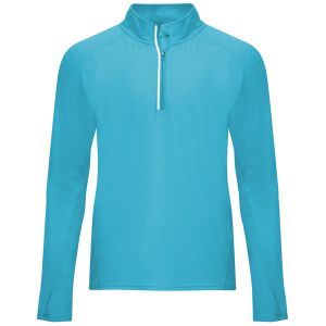 MELBOURNE HALF ZIP - BRUSHED-Turquoise-S