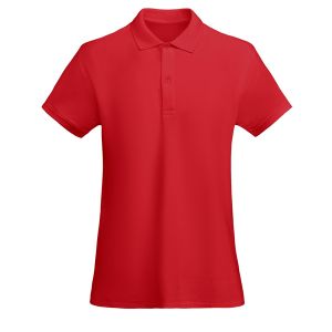 PRINCE ORGANIC COTTON POLO 210g - LADIES CUT-Red-S