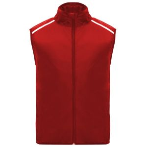 JANNU ATHLETIC GILET - LIGHT/REFLECT-Red-XS