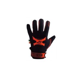 Orange and black football gloves store