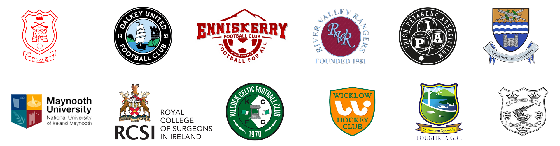 Teamwear.ie partner clubs